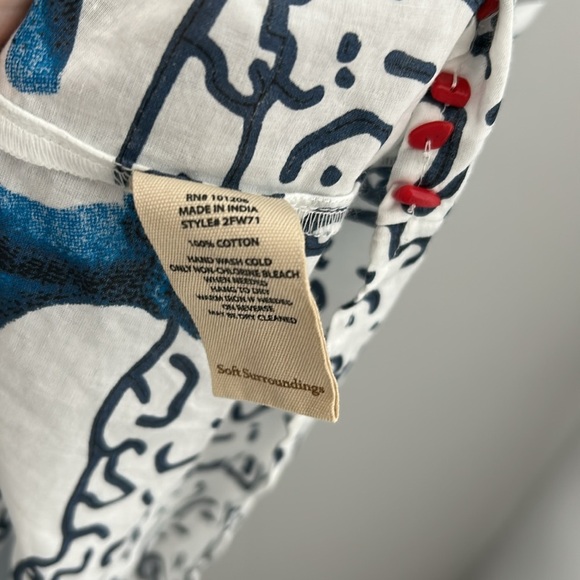 Soft Surroundings Seychelles Coral Tropical Fish Tunic Mini Dress Coverup - Picture 6 of 8